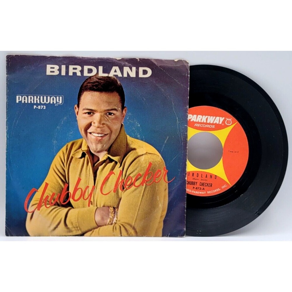 CHUBBY CHECKER - BIRDLAND / BLACK CLOUD - SOUL 45 & PICTURE SLEEVE